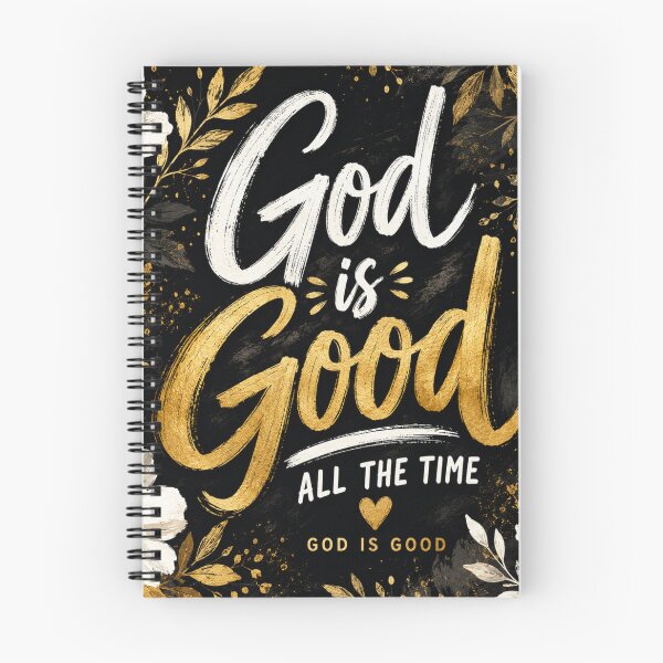 Item preview, God Is Good All the Time | Christian Typography Floral Faith Design | Bible Inspired Gift designed and sold by Leefs.