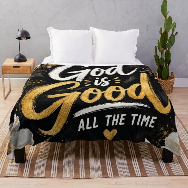Item preview, God Is Good All the Time | Christian Typography Floral Faith Design | Bible Inspired Gift designed and sold by Leefs.