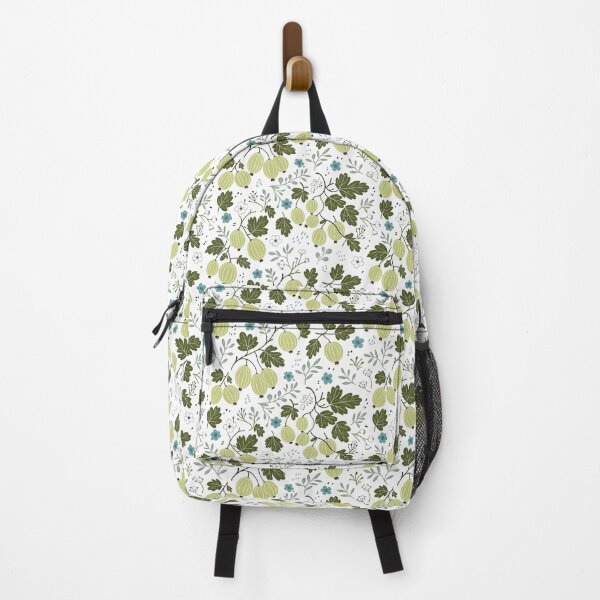 Item preview, Gooseberries and Turquoise Flowers Modern Surface Pattern designed and sold by TackyTime.
