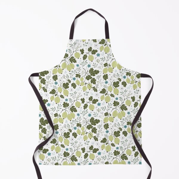 Item preview, Gooseberries and Turquoise Flowers Modern Surface Pattern designed and sold by TackyTime.