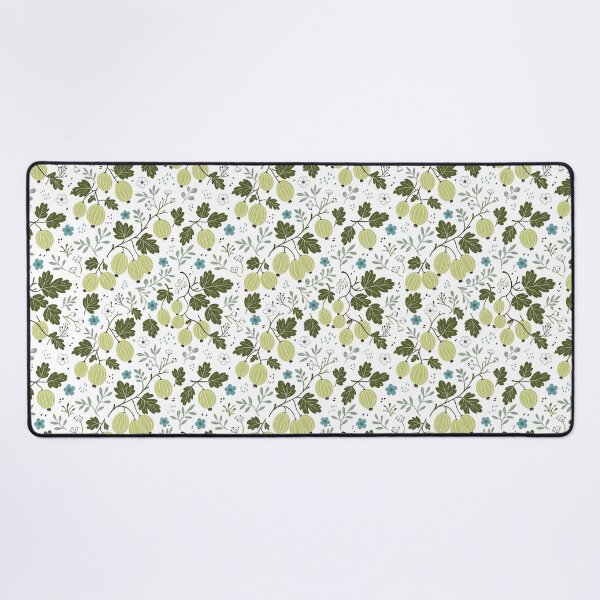 Item preview, Gooseberries and Turquoise Flowers Modern Surface Pattern designed and sold by TackyTime.