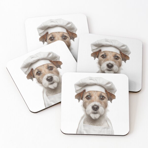Item preview, Funny Russell Terrier Dog Chef Realistic Animal Cooking Humor Art designed and sold by LazyOwlStore.