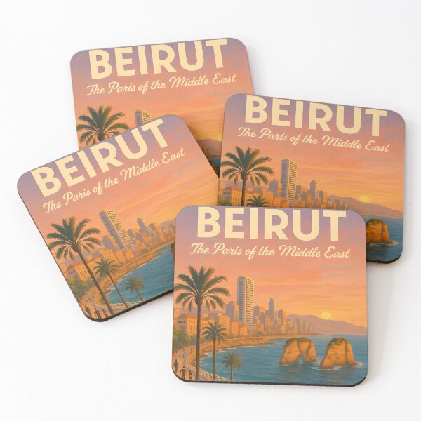 Aperçu de l'œuvre Beyrouth, Liban – Affiche de voyage vintage – Le Paris du Moyen-Orient créée et vendue par RueckerZack.