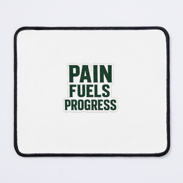 Item preview, Pain Fuels Progress Motivational Quote T-Shirt Sticker | Bold Green Typography Design designed and sold by LarkLeaf.