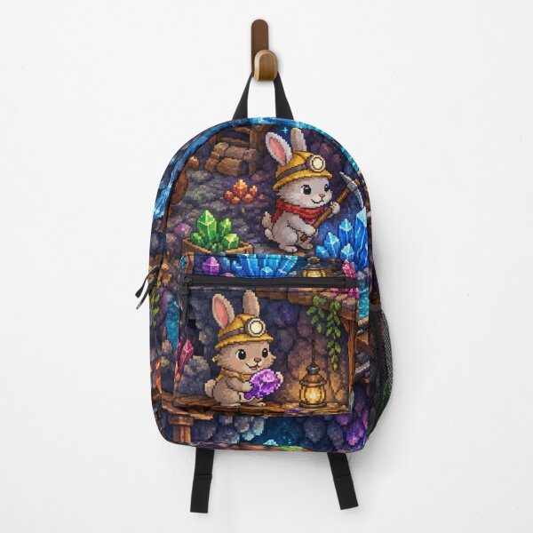 Item preview, Cozy Crystal Mine Pixel Art Animal Adventure designed and sold by Yiruda-Art.