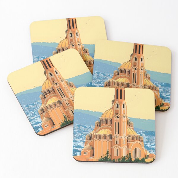 Item preview, Lebanon Vintage Travel Poster – Iconic Church and Cityscape designed and sold by RueckerZack.