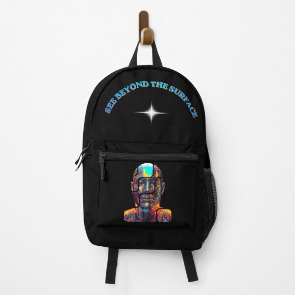 Item preview, See Beyond the Surface – Futuristic AI Mind Puzzle Cyberpunk Portrait designed and sold by TestudoDesign.