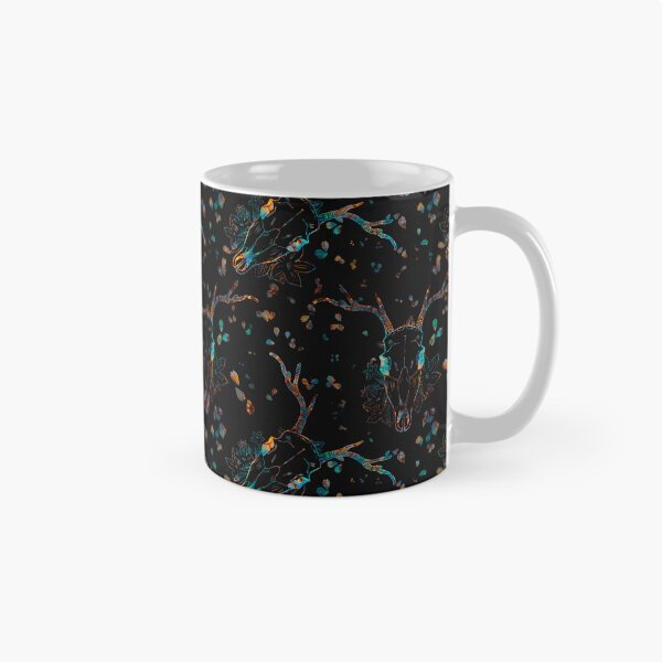 Item preview, Whimsigoth Iridescent Deer Skull Floral Pattern designed and sold by Little Wimbly.