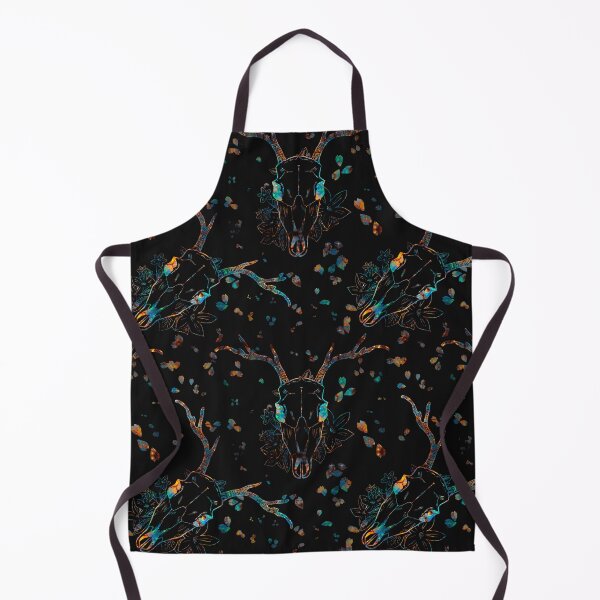 Item preview, Whimsigoth Iridescent Deer Skull Floral Pattern designed and sold by Little Wimbly.