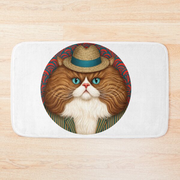 Item preview, T-Shirt - Sticker - Stylish Cat in Stripes designed and sold by ForeverPrintsOK.