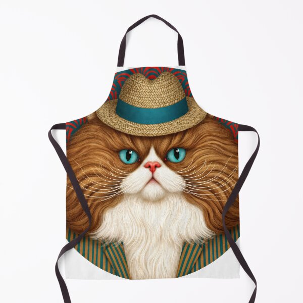 Item preview, T-Shirt - Sticker - Stylish Cat in Stripes designed and sold by ForeverPrintsOK.