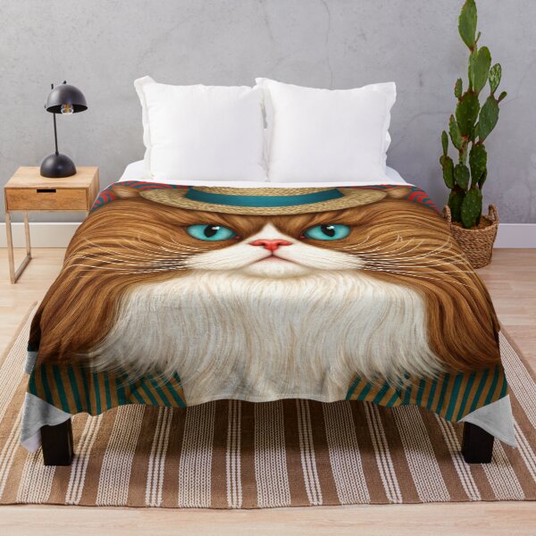 Item preview, T-Shirt - Sticker - Stylish Cat in Stripes designed and sold by ForeverPrintsOK.