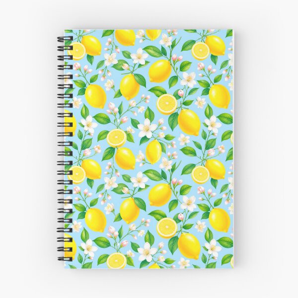 Item preview, Fresh Citrus Lemon & Floral Pattern designed and sold by adlkh.