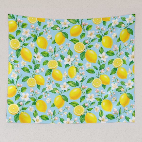 Item preview, Fresh Citrus Lemon & Floral Pattern designed and sold by adlkh.