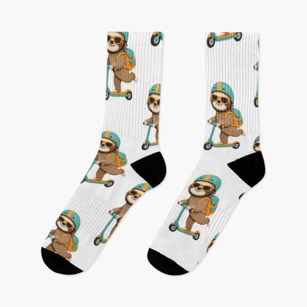 Item preview, Cute Sloth Riding a Scooter designed and sold by Snurly.