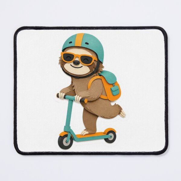 Item preview, Cute Sloth Riding a Scooter designed and sold by Snurly.