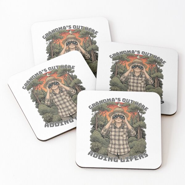 Item preview, Grandma's Out Here Adding Lifers Funny Birding Grandma Bird designed and sold by Neurospicy Trolls.