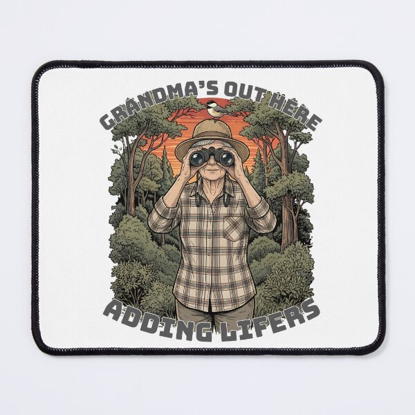 Item preview, Grandma's Out Here Adding Lifers Funny Birding Grandma Bird designed and sold by Neurospicy Trolls.