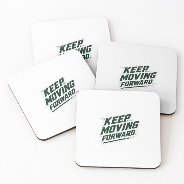 Item preview, Keep Moving Forward Motivational Quote T-Shirt Sticker | Bold Green Typography Design designed and sold by LarkLeaf.