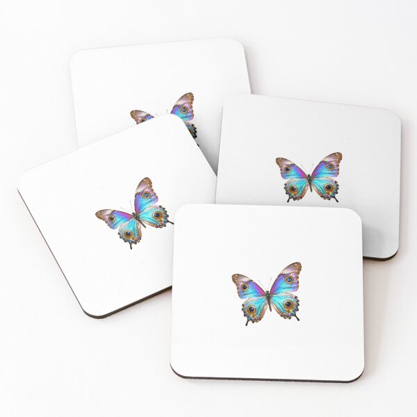 Item preview, The Quantum Morpho - Cybernetic Iridescent Butterfly Art designed and sold by Chrome cinematic.