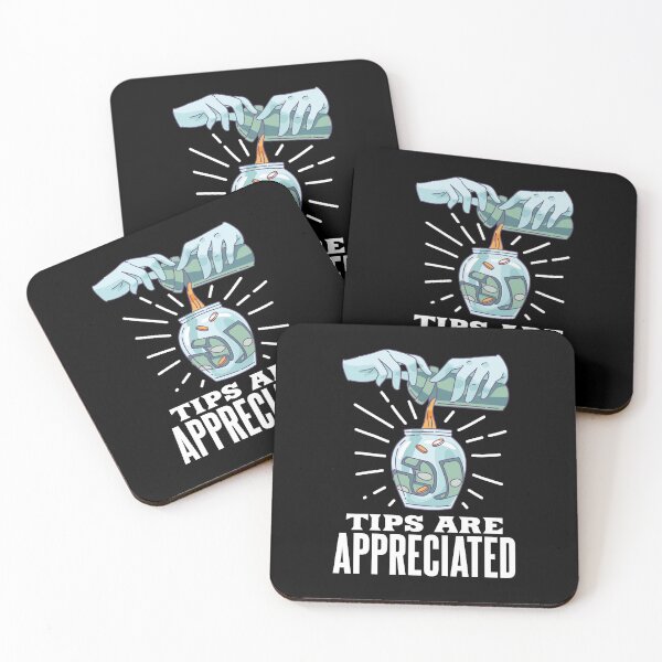 Item preview, Funny Bartender Tips are Appreciated designed and sold by Betsytiptoe.