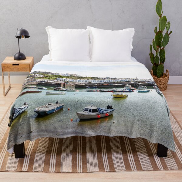 Item preview, Porthleven Harbour Boats and Coastal Houses, Cornwall, UK designed and sold by Paul Thompson Photography.