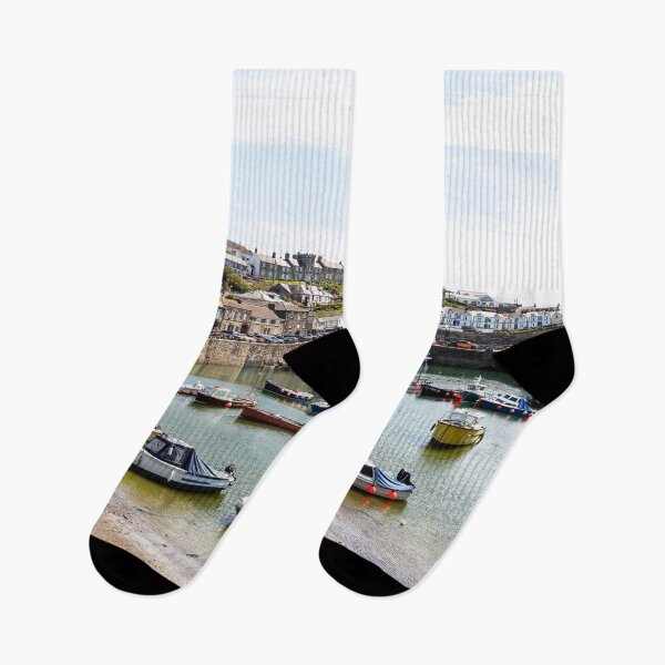 Item preview, Porthleven Harbour Boats and Coastal Houses, Cornwall, UK designed and sold by Paul Thompson Photography.