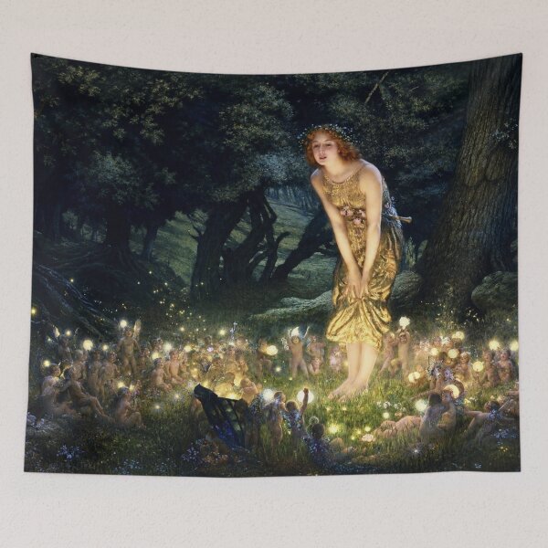 Item preview, Fairy Art Nouveau Woodland Fairy Queen Illustration for Fantasy Lovers designed and sold by RickE.