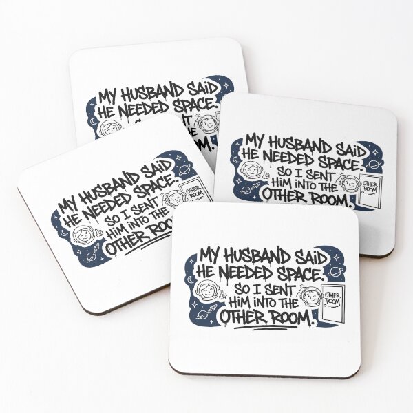 Item preview, My Husband Said He Needed Space Funny Sticker | Outer Space Marriage Humor Decal | Sarcastic Wife to Husband Quote Sticker | Astronaut Couple Vinyl Decal designed and sold by SergioMiklos.