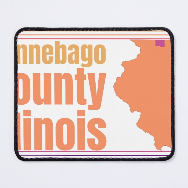 Item preview, Winnebago County Illinois Highlighted on State Map designed and sold by TheIconSmith.