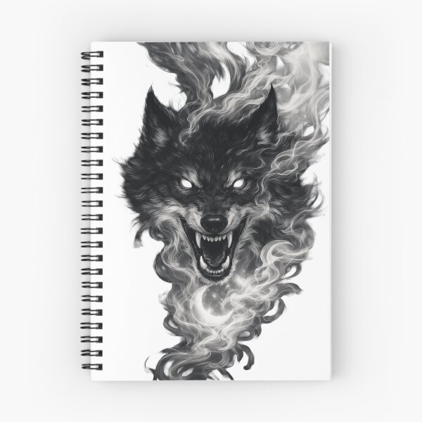 Item preview, Shadow Moon Wolf - Dark Fantasy Smoky Wolf  designed and sold by RON-FASHION.