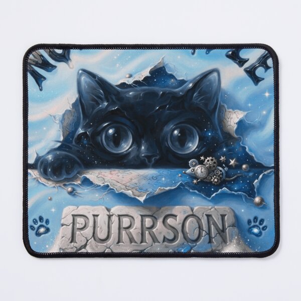 Item preview, Not A People Purrson Fantasy Cosmic Black Cat designed and sold by creativerooney.