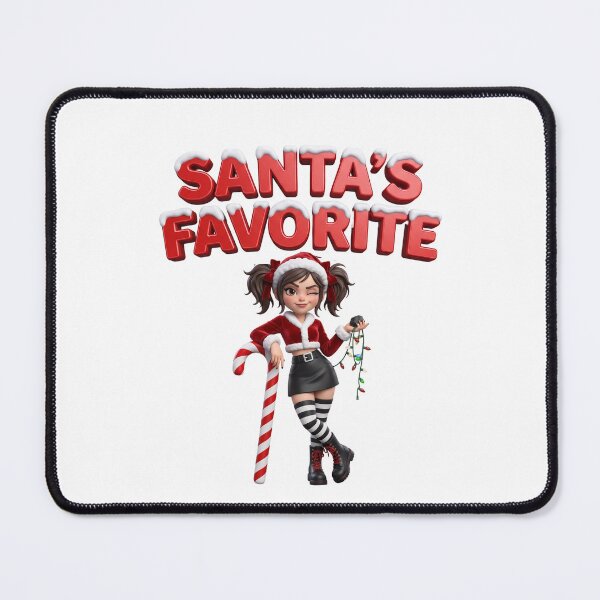 Item preview, Santa's Favorite - Funny Christmas Santa Girl Art designed and sold by royalflush664.