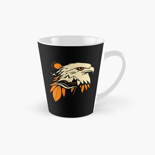 Item preview, Minimal Geometric Eagle Line Art with Mountain and Ocean Abstract Vector Illustration designed and sold by oleend.