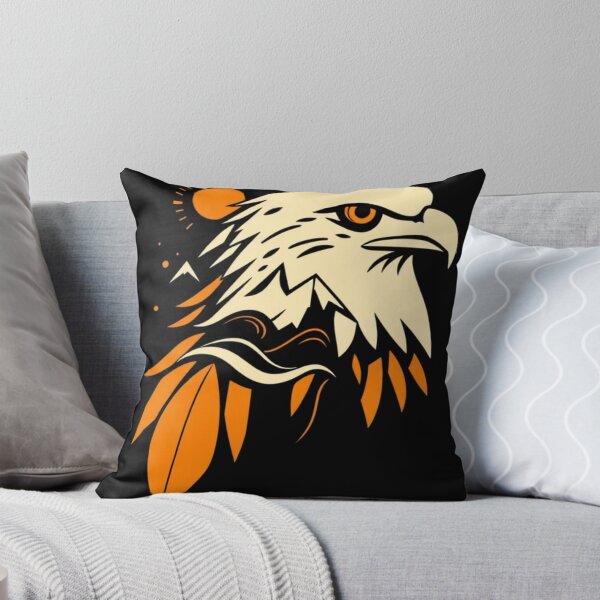 Item preview, Minimal Geometric Eagle Line Art with Mountain and Ocean Abstract Vector Illustration designed and sold by oleend.