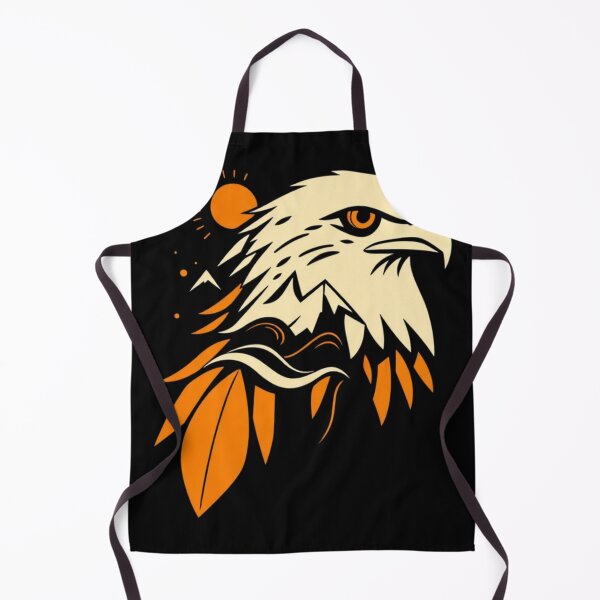 Item preview, Minimal Geometric Eagle Line Art with Mountain and Ocean Abstract Vector Illustration designed and sold by oleend.