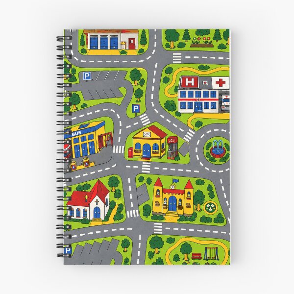 Item preview, Retro 90s Kids Road Play Carpet Pattern, Toy Car City Nostalgia designed and sold by 365CarMods Official.