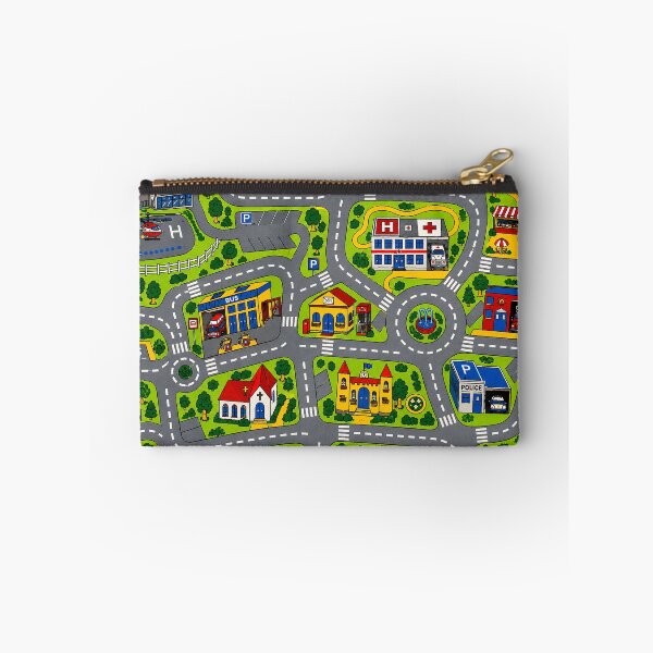 Item preview, Retro 90s Kids Road Play Carpet Pattern, Toy Car City Nostalgia designed and sold by 365CarMods Official.