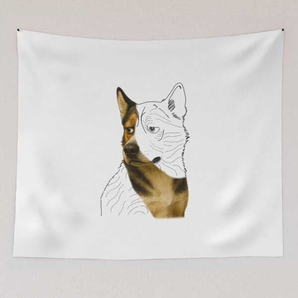 Item preview, Dog in Progress – Minimalist Illustration by Jackes Rosean designed and sold by jackesrosean75.