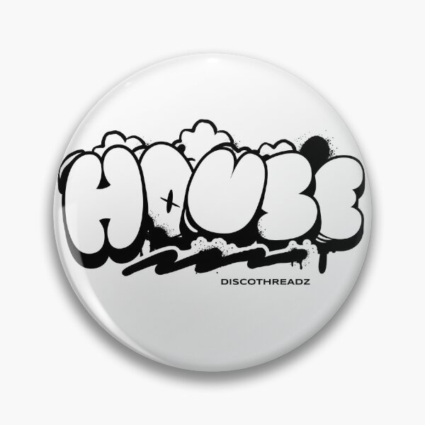 Item preview, HOUSE MUSIC - Urban Spray Mark (Black) designed and sold by Discothreadz.