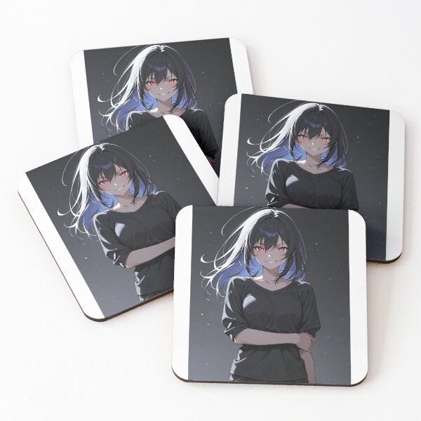 Item preview, Manga - Female Character with Red Eyes, Dark and Mysterious Aesthetic designed and sold by AnimeShin.