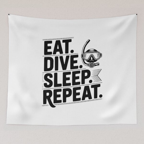 Item preview, Eat. Dive. Sleep. Repeat. designed and sold by Frank Ring.