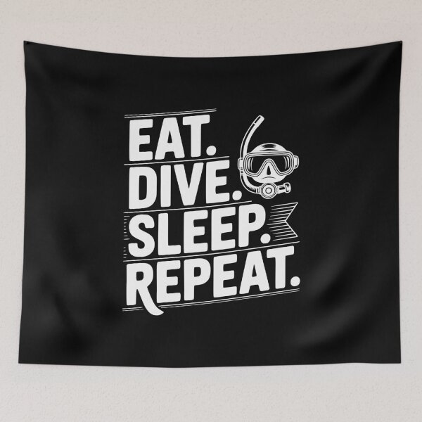 Item preview, Eat. Dive. Sleep. Repeat. designed and sold by Frank Ring.