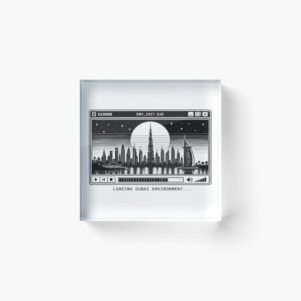 Artikelvorschau, Dubai-Umgebung wird geladen – Retro-Pixel-Art-Skyline von Dubai entworfen und verkauft von deag1e ⭐.