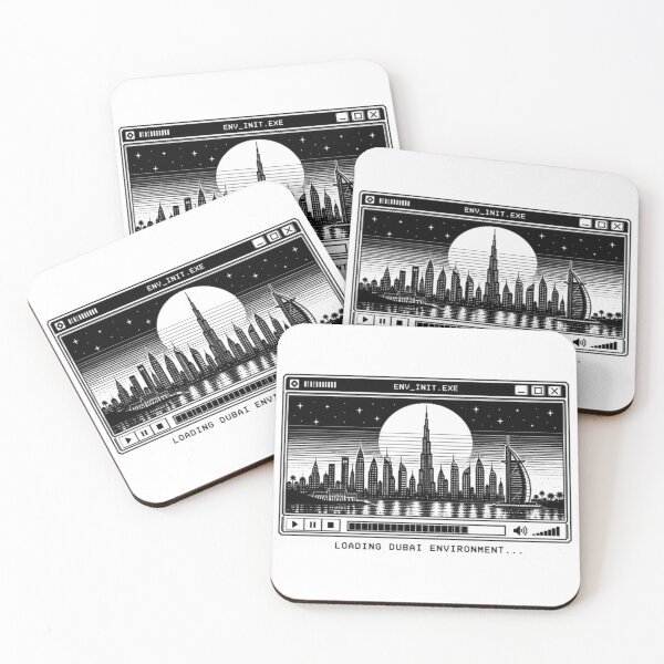 Item preview, Loading Dubai Environment - Retro Pixel Art Dubai Skyline designed and sold by deag1e ⭐.