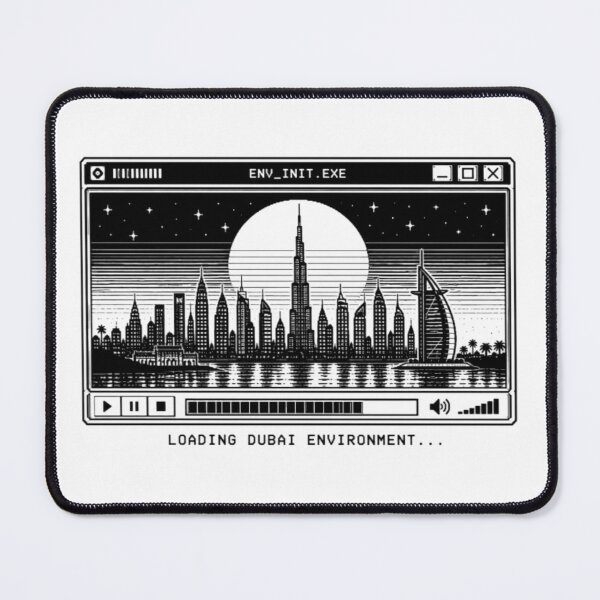Item preview, Loading Dubai Environment - Retro Pixel Art Dubai Skyline designed and sold by deag1e ⭐.