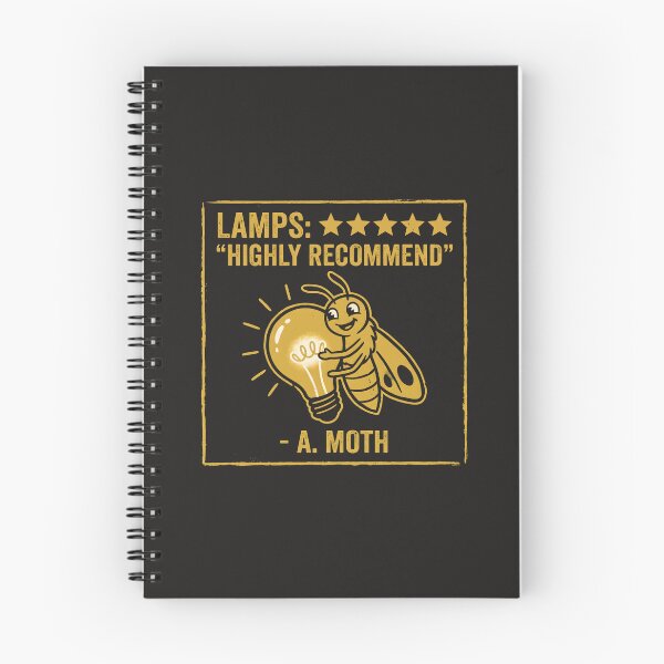 Item preview, Lamps Highly Recommend Funny Moth Lightbulb Art designed and sold by SplashTastic.