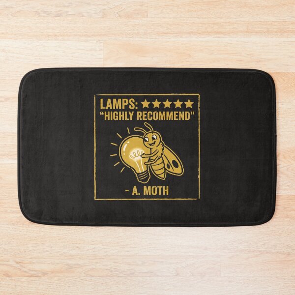 Item preview, Lamps Highly Recommend Funny Moth Lightbulb Art designed and sold by SplashTastic.