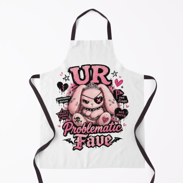 Item preview, UR Problematic Fave | Cute Goth Bunny Meme Aesthetic designed and sold by ChickenFund.