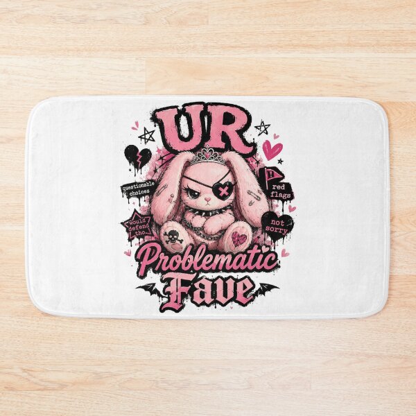 Item preview, UR Problematic Fave | Cute Goth Bunny Meme Aesthetic designed and sold by ChickenFund.